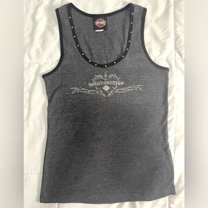 Women’s Grey Harley Davidson Tank Top Size Medium